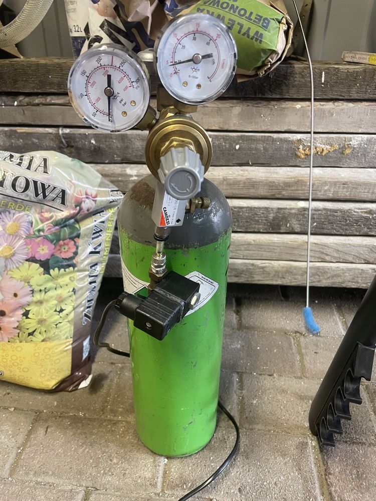 Butla z reduktorem i dyfuzorem do Co 2 do Akwarium
