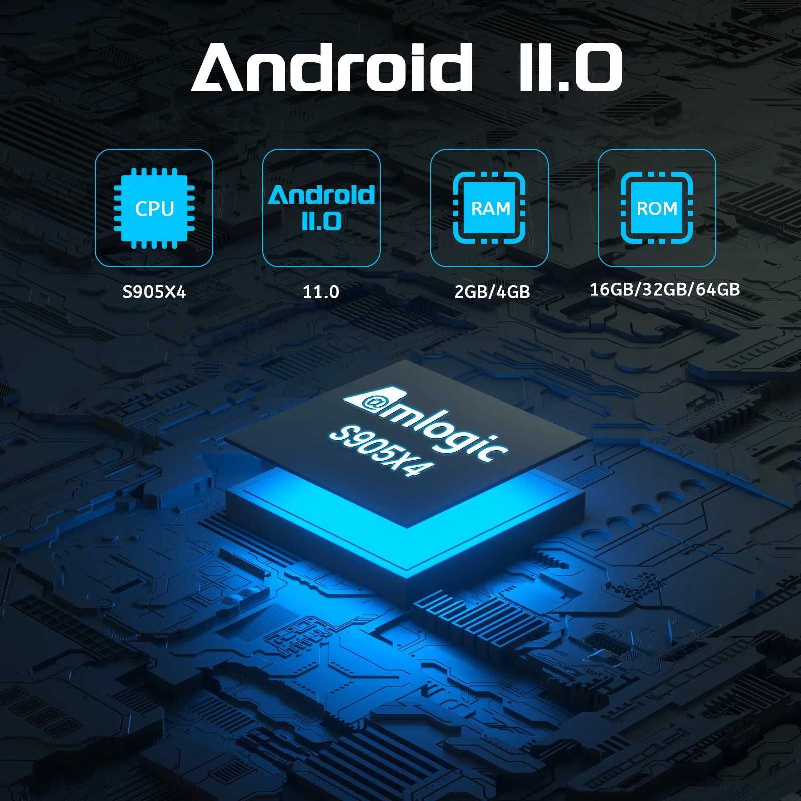 Smart TV Box Transpeed Android 11 Amlogic S905X4  4GB / 32G WIFI 6