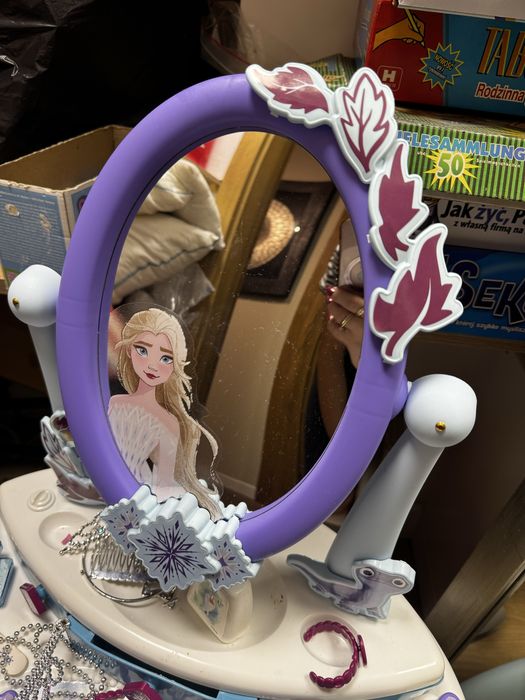 Stolik kosmetyczny i taboret Frozen Elsa Kraina Lodu Disney toaletka