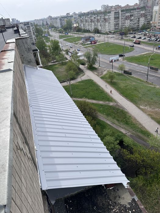 Покрівля балкону Кровля мягкая кровля Покрівля рубероїдом ремон балкон