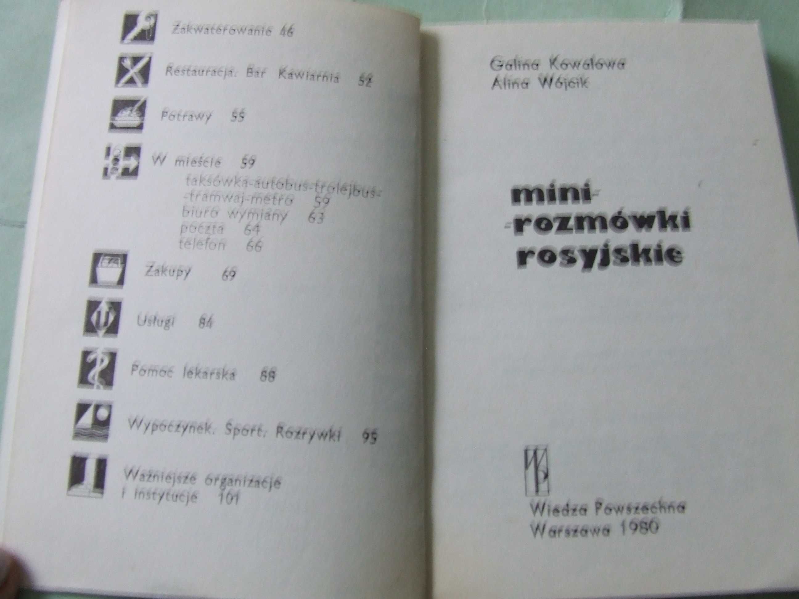 Mini rozmówki rosyjskie + Słownik polsko - rosyjski, rosyjsko - polski