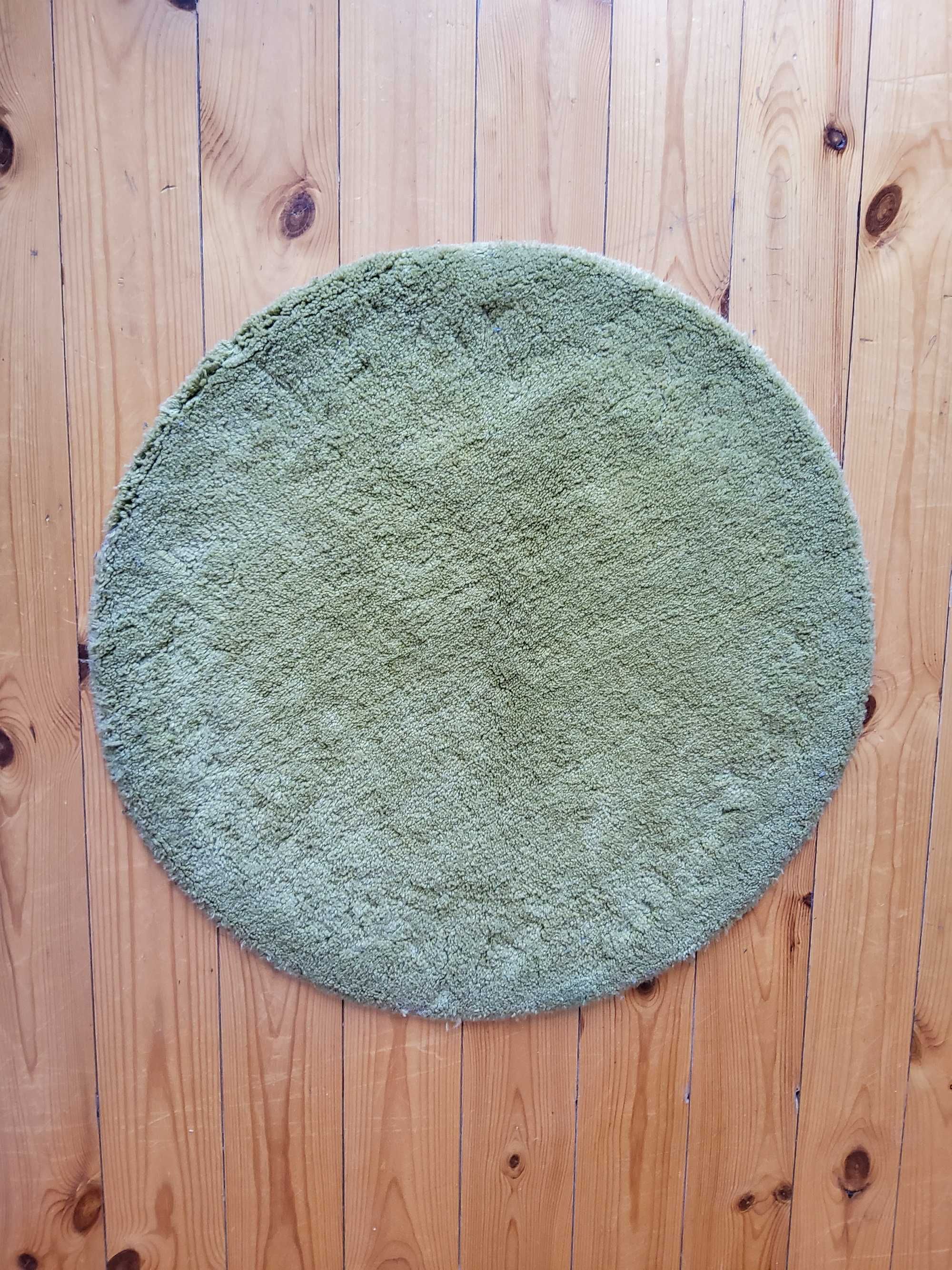 Dywan KOMFORT koło 70 cm kolor zielony