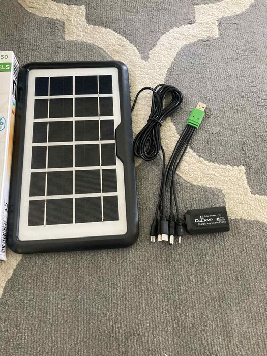 Panel solarny do telefonu ładowarka solarna usb C Micro USB  podróż
