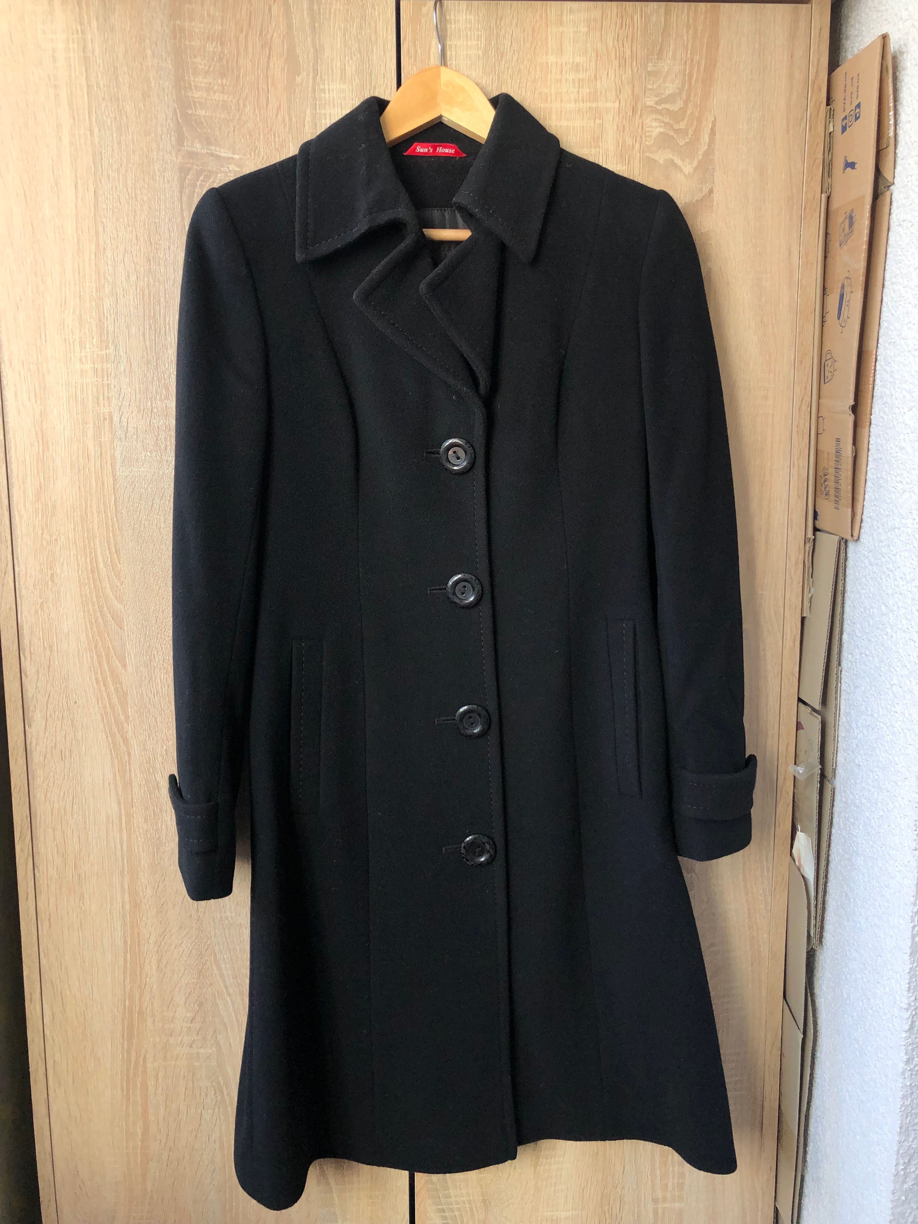 Продам нове шерстяне жіноче пальто чорного кольору