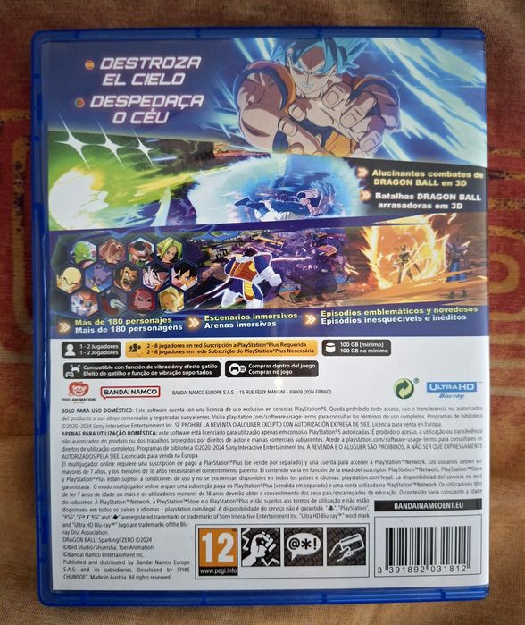 Dragon Ball Sparking Zero PS5