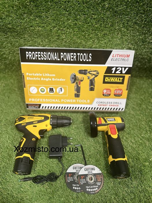 Аккумуляторный набор DeWalt 2в1 Шуруповерт DCF680Z мини болгарка DCG75