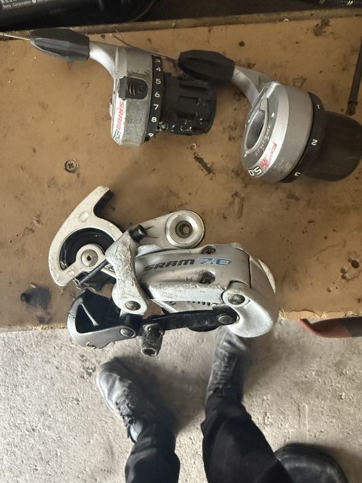 przerzutka + gripshifty sram 7.0 esp 9s