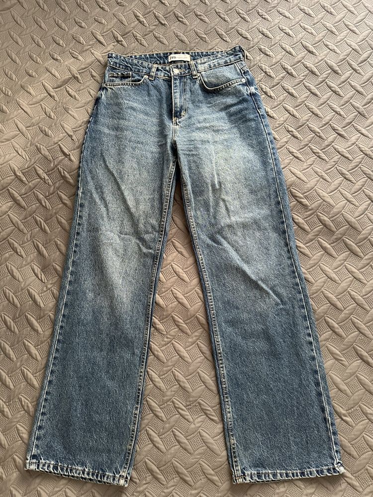 Джинси Zara прямого крою 38 розмір