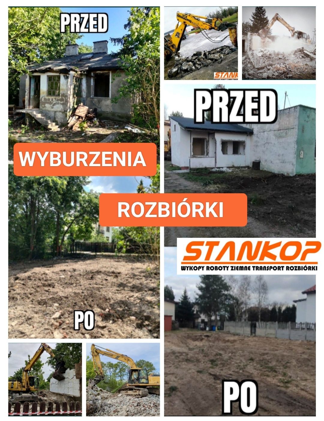 ROZBIÓRKI Wyburzenia domów, budynków PRUSZKÓW Błonie Grodzisk Warszawa