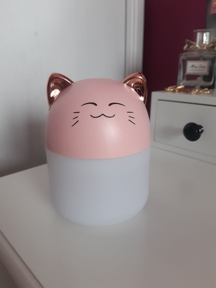 Nawilżacz powietrza kotek lampka