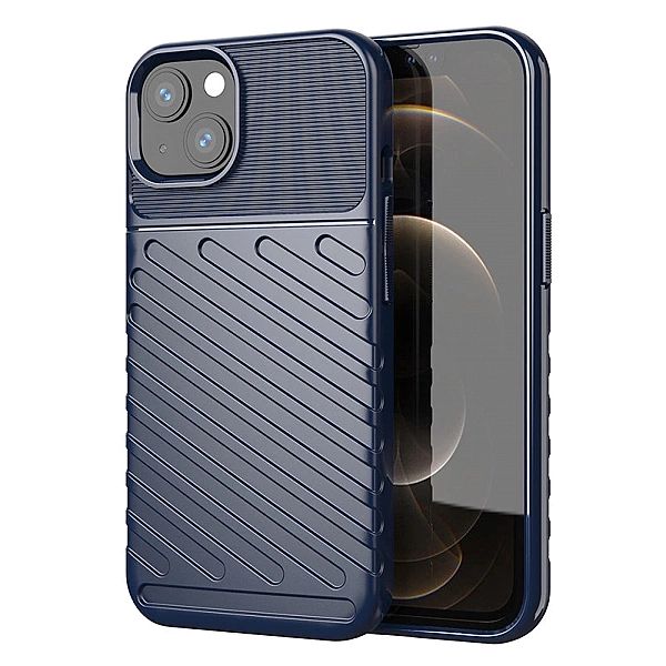 Thunder Case elastyczne pancerne etui pokrowiec iPhone 13 mini niebies