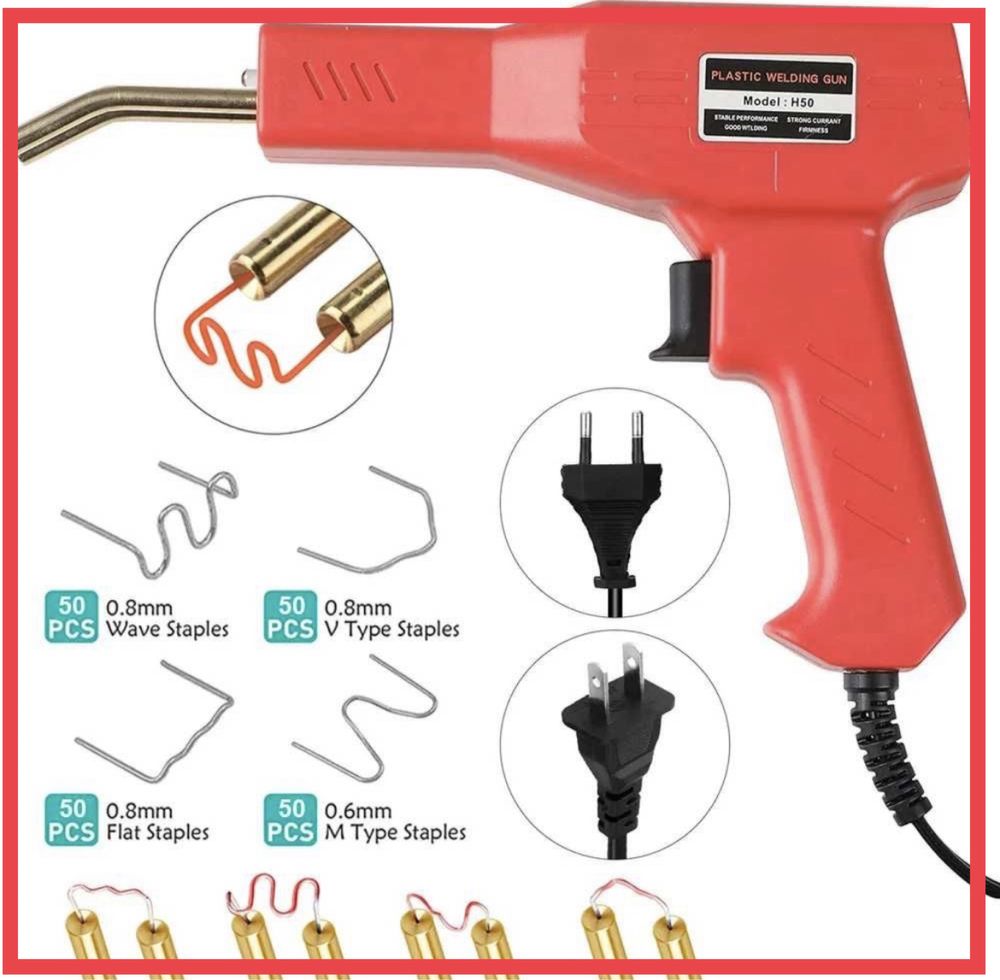 Термостеплер, паяльник для пастику, горячий степлер +200 скоб у копмл.