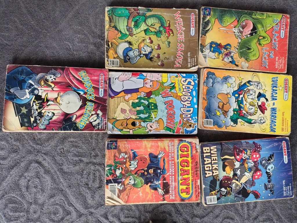 Stare komiksy Kaczor donald gigant i Scooby-Doo