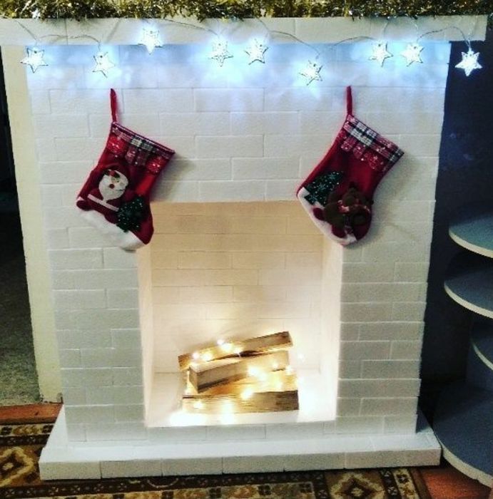 Декоративный камин в наличие и под заказа на Хэллоуин