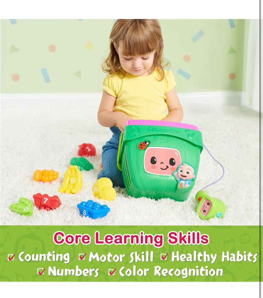 CoComelon Veggie Fun Learning Basket кокомелон кассовий апарат сортер