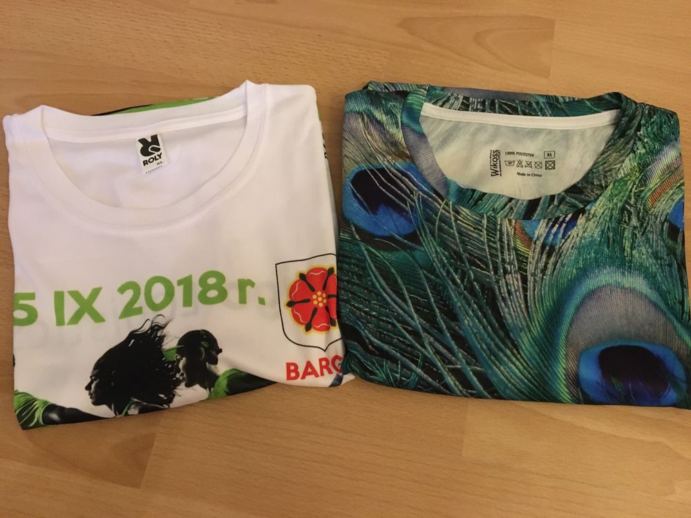 Koszulki biegowe oddychające rozmiar XL nowe!!!