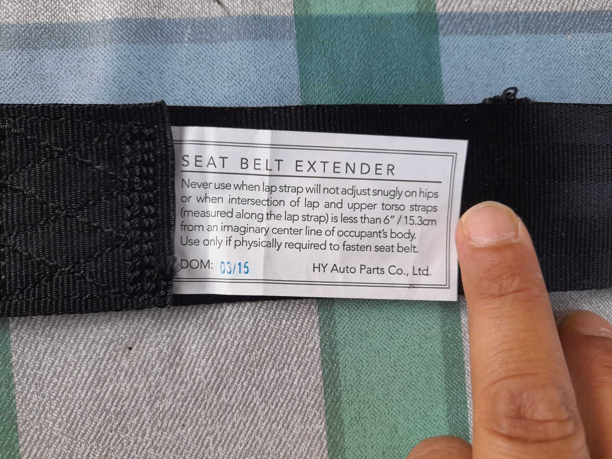 Extensor de cinto de segurança de carro universal