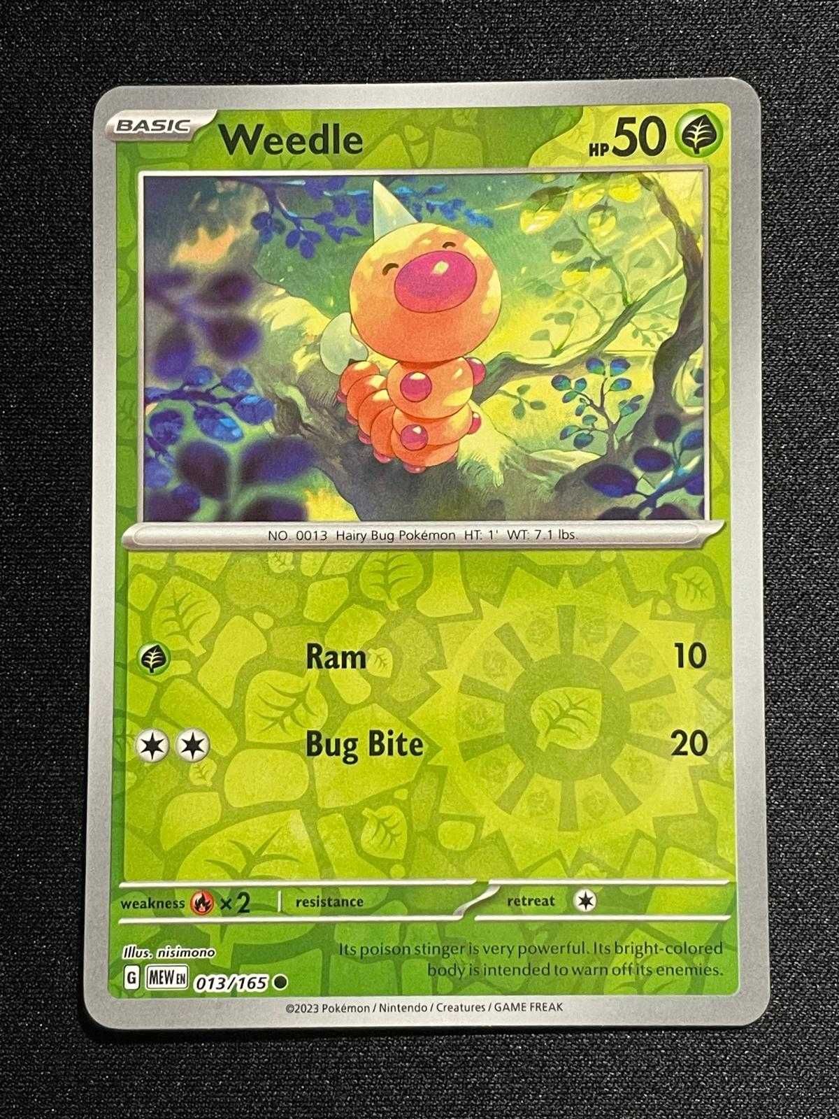 Carta Pokémon Weedle 13/165 Scarlet & Violet 151