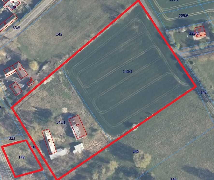 Dom na wsi, budynki gospodarcze, siedlisko