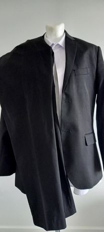 H&M czarny garnitur i koszula r.S