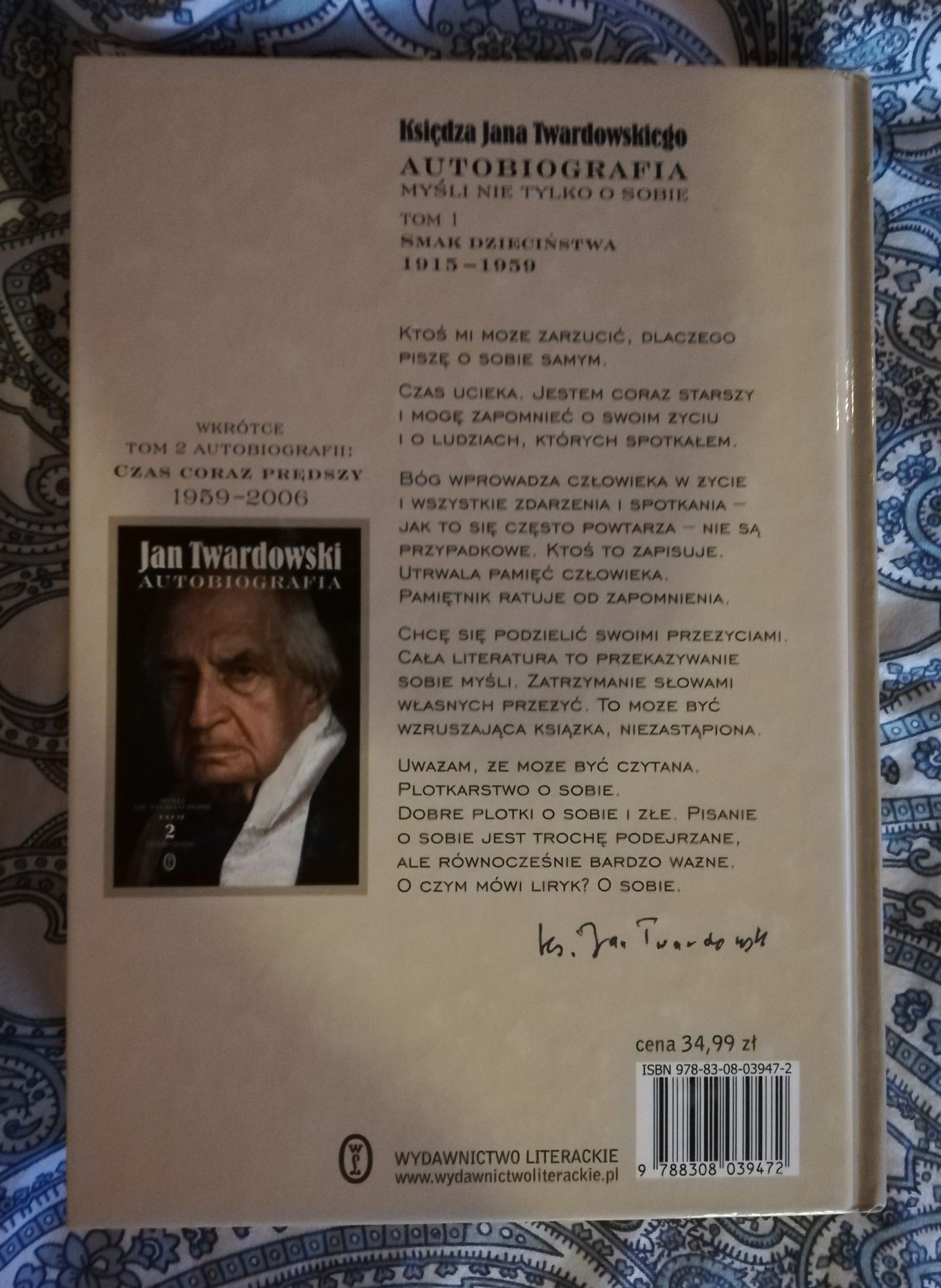 Autobiografia. Myśli nie tylko o sobie 1915 - 1959 - Jan Twardowski