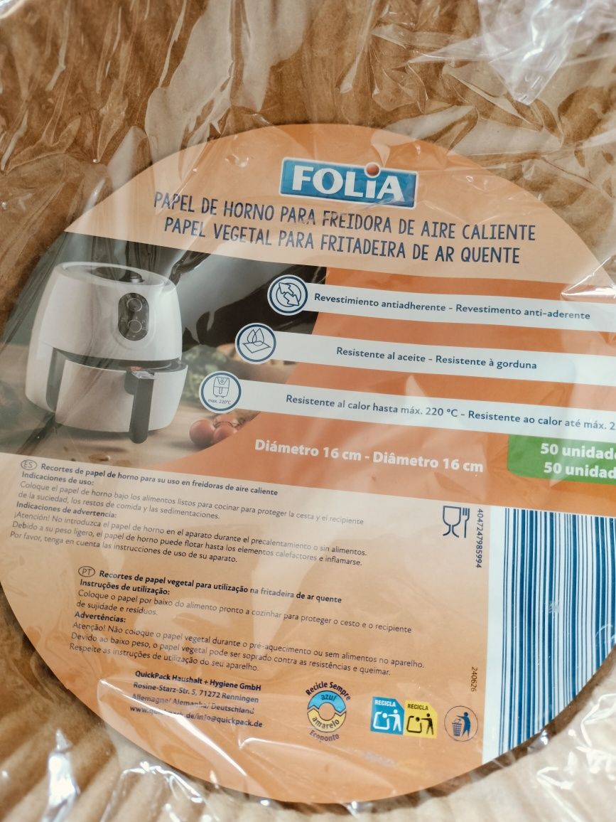 150 formas redondas papel antiaderente para fritadeira de ar quente