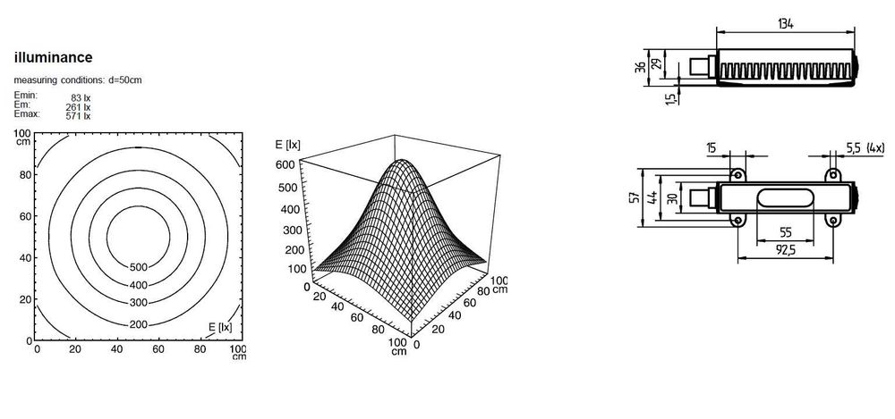 Lampa maszynowa warsztatowa WALDMANN MVLA 1 S