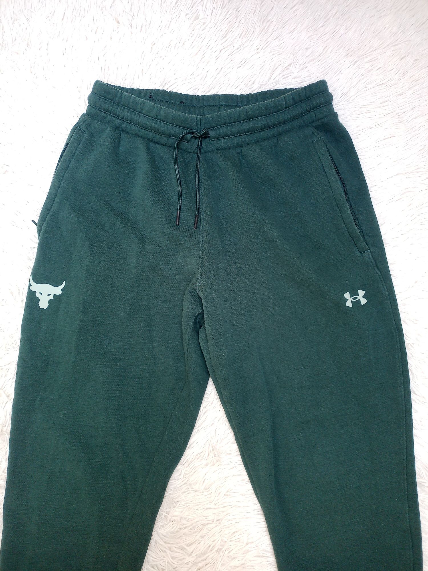 Spodnie dresowe bawełniane męskie under armour project rock rozmiar m