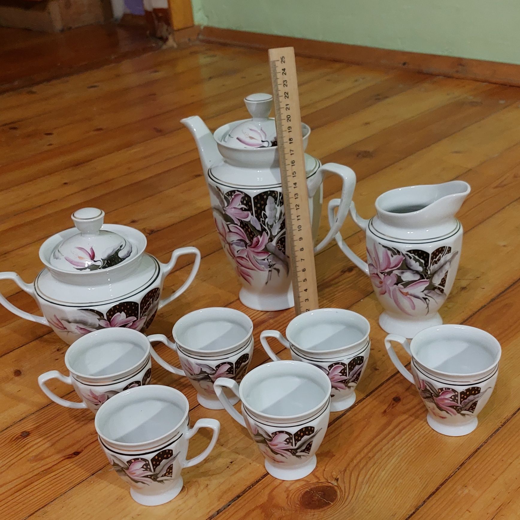 Кофейный, сервиз,  Фарфор, фарфоровый,  порцеляна,  Барановка