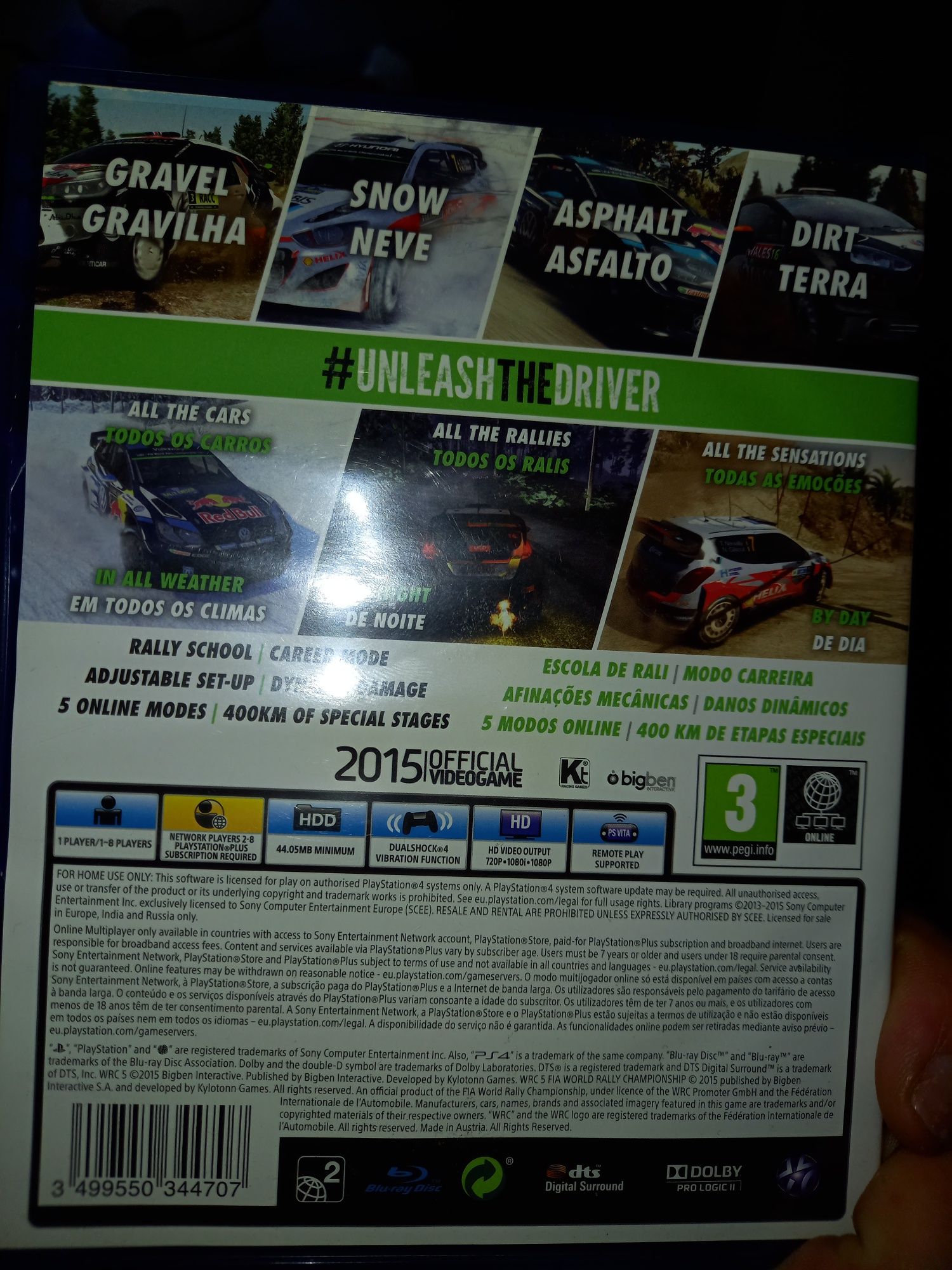 Jogo wrc5 para ps4