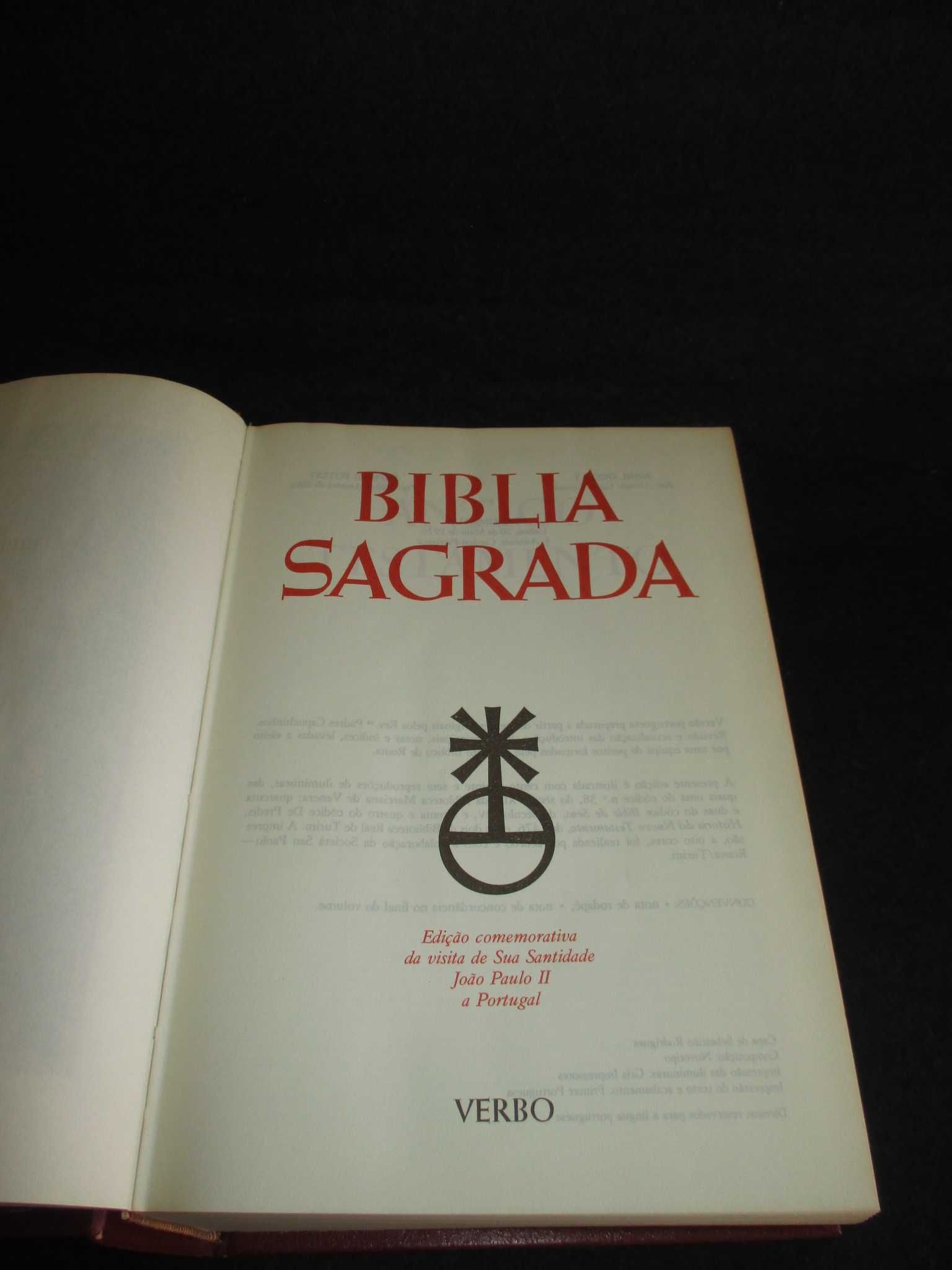 Livro Bíblia Sagrada Edição Comemorativa Verbo