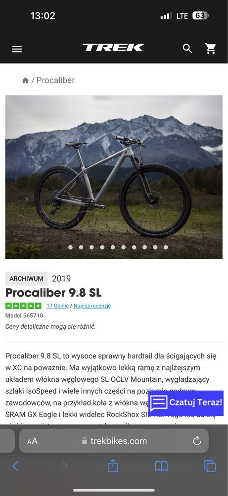 Procaliber 9.8 SL