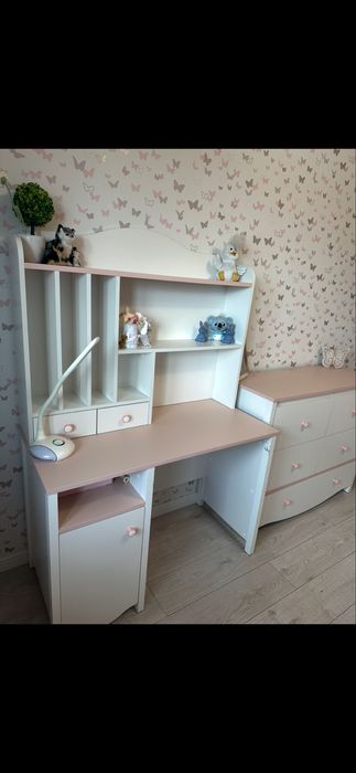Meble: biuro, nadstawka, komoda, szafa, regal, lozko, szafka nocna