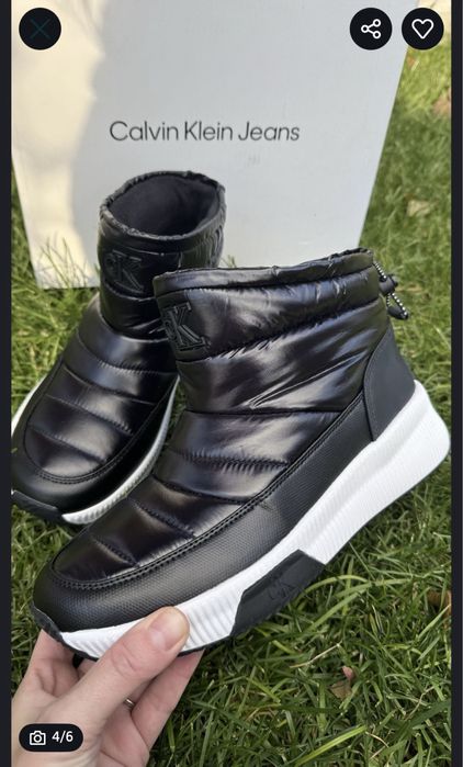 Дутики calvin klein из новой колекции