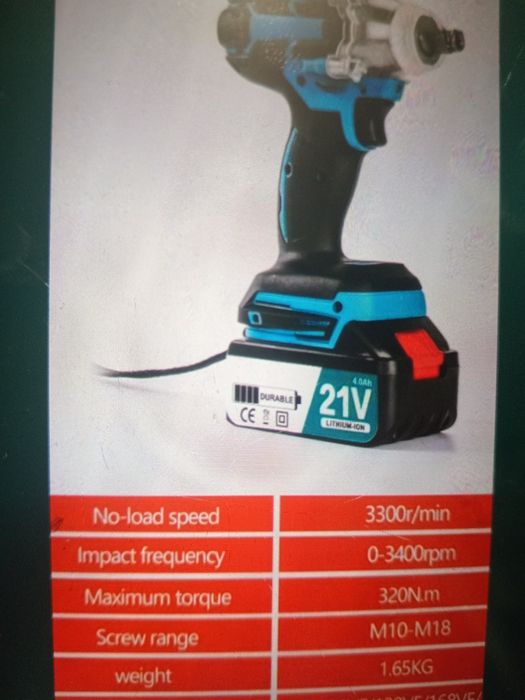 Гайковерт. Імпакт.Зарядне 18-36 макіта.