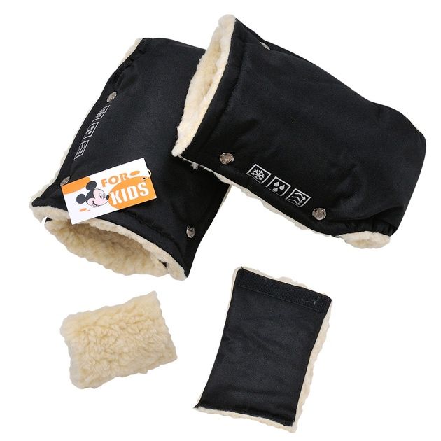 Рукавиці-муфти на овчині для дитячих колясок і санчат For Kids