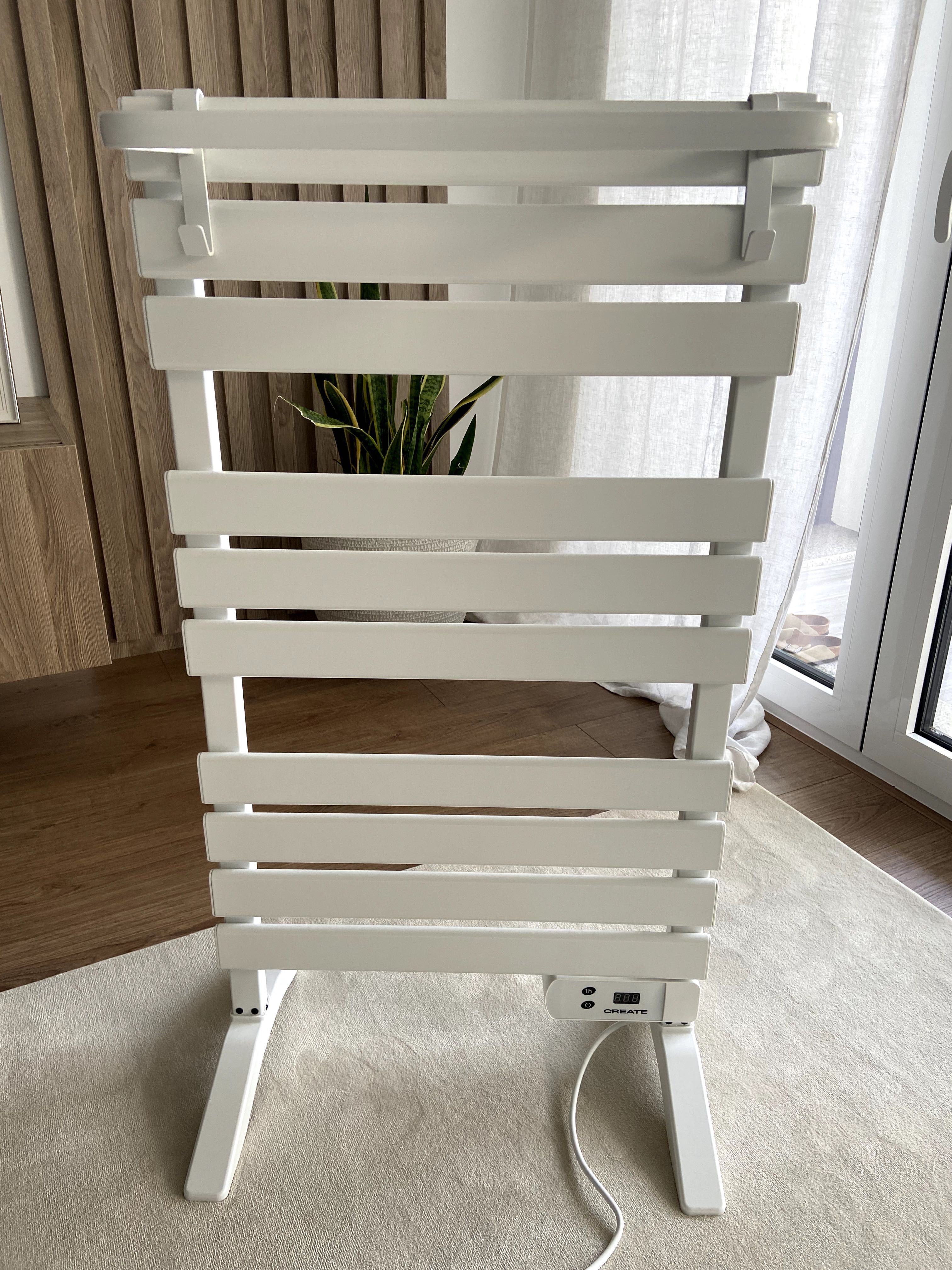 NOVO Barra de toalha branco elétrica para piso ou parede 500W