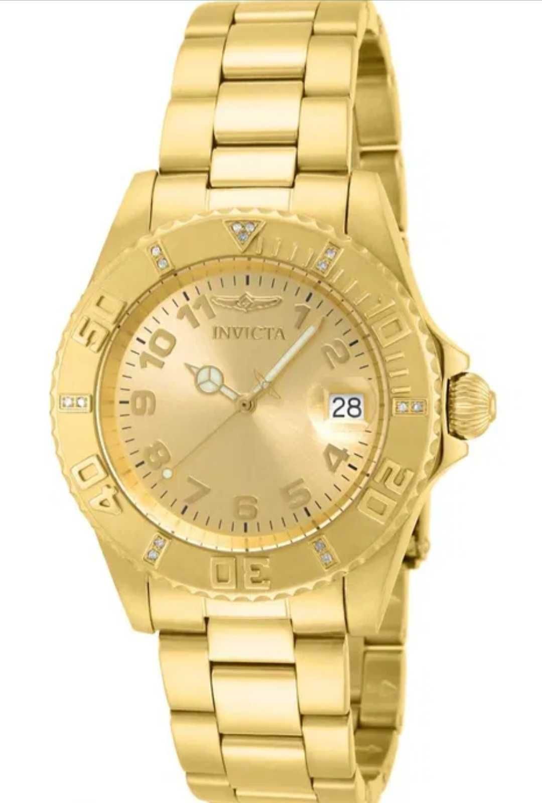 часы Invicta Pro Diver с бриллиантами 0.06 Carat Swiss Ronda 515