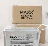 Гелевый аккумулятор MAXX FM 12-120 12V 120 ah для ИБП. В наличии. Нові