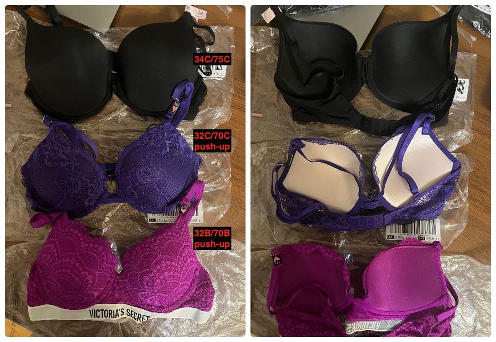 Бюстгальтери ліфи victoria's secret 32А/70А до 36DDD/80E - від 350 грн