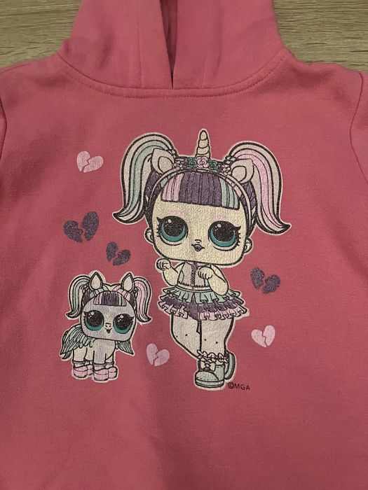 LOL Surprise bluza tunika sukienka laleczka z pieskiem rozmiar 110cm.