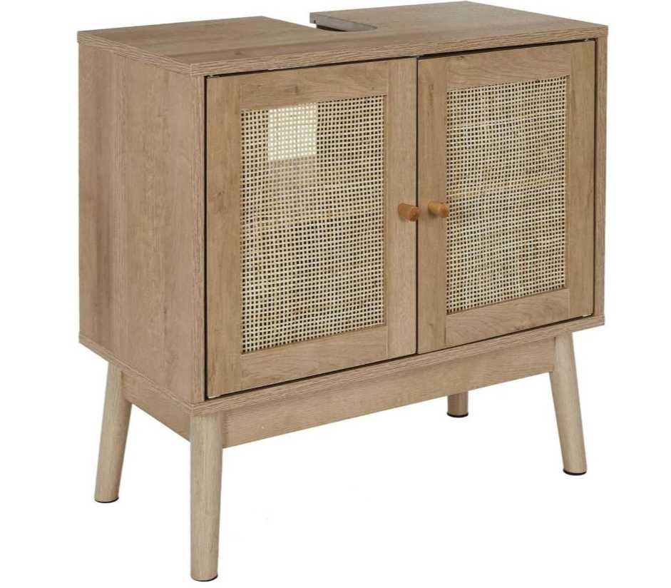Szafka Pod Umywalkę Łazienkowa NOWA Rattan Styl Boho