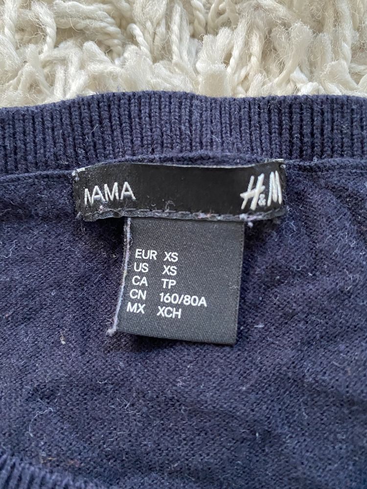 Cienki sweterek ciazowy r XS H&M