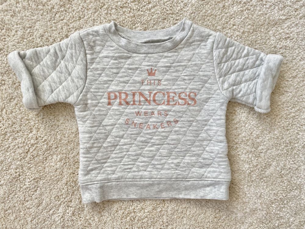 Bluza spodenki princess Old Navy 3-6 m r. 62 68 szare różowe