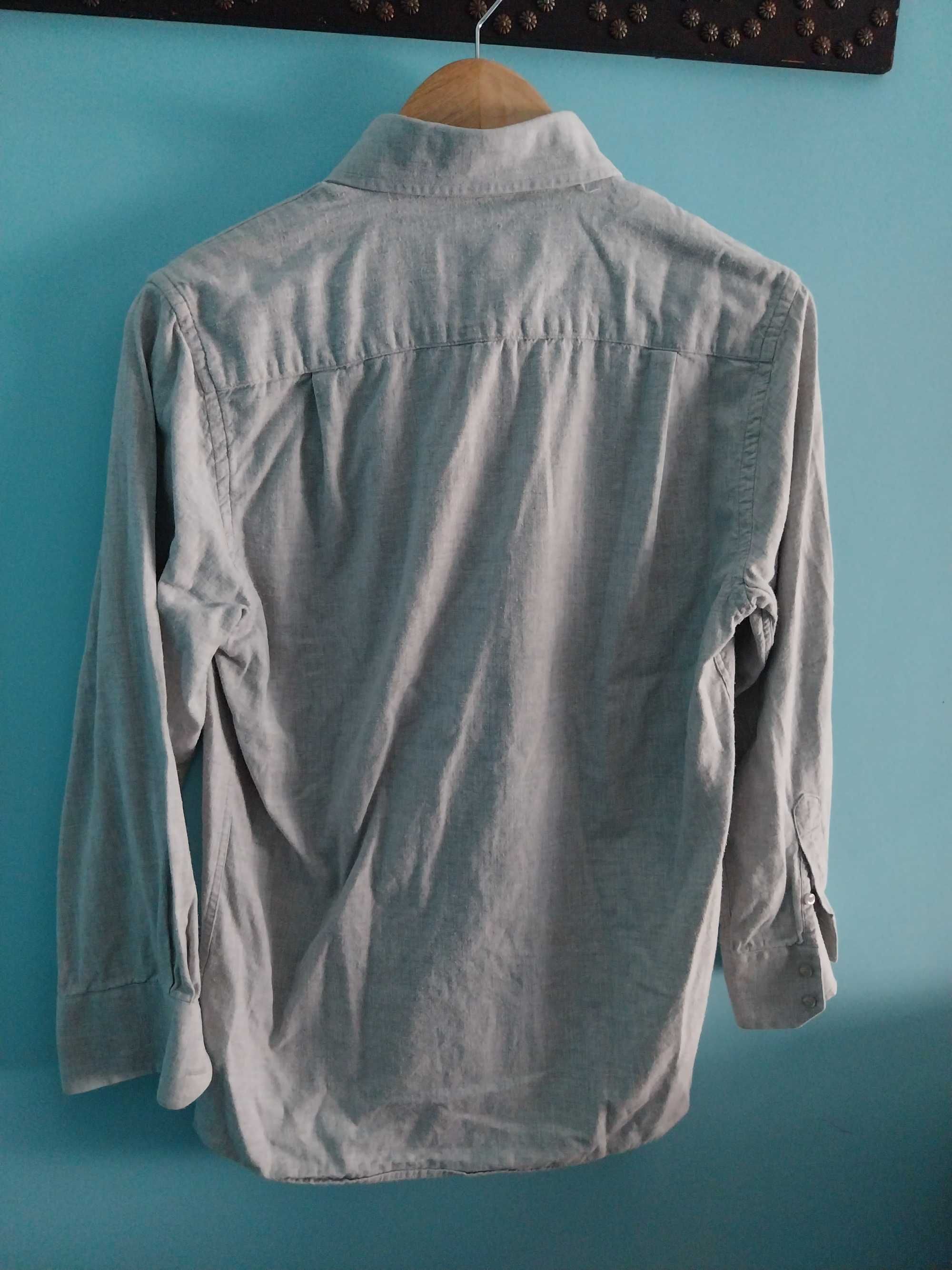 Camisa de algodão, Cinza, tamanho S, Sea Barrier Casual