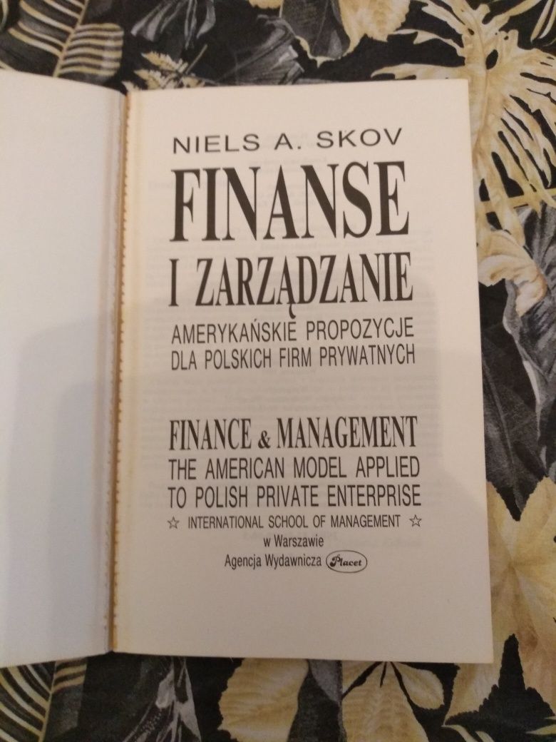 Książka Finanse i zarządzanie Niels A. Skov