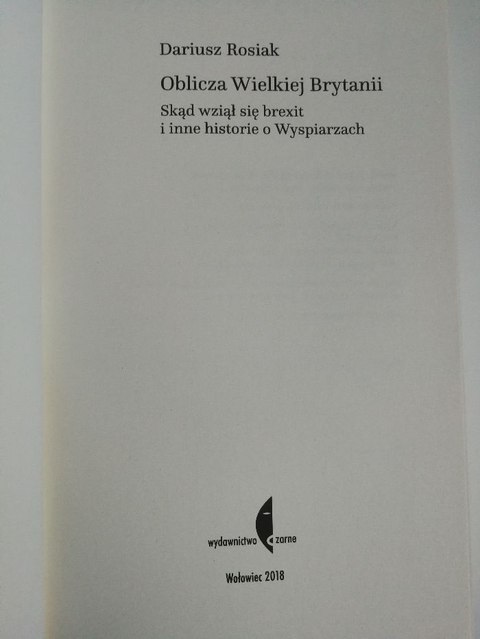 PROMOCJA Książka "Oblicza Wielkiej Brytanii" wydawnictwo czarne