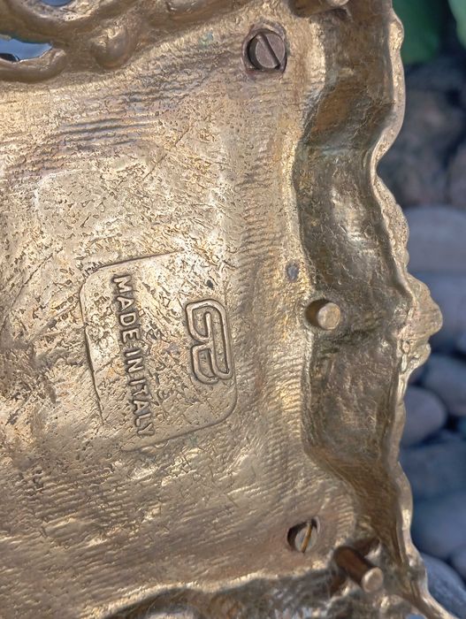 Подсвечник Канделябр бронза тяжелый 2, 100 кг клеймо BREVETTATO Италия