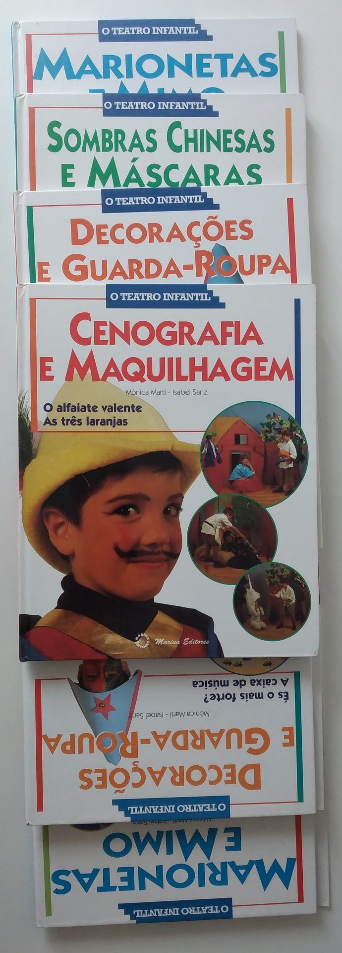 Teatro infantil - 4 livros e 2 estojos com 4 cd's todos novos