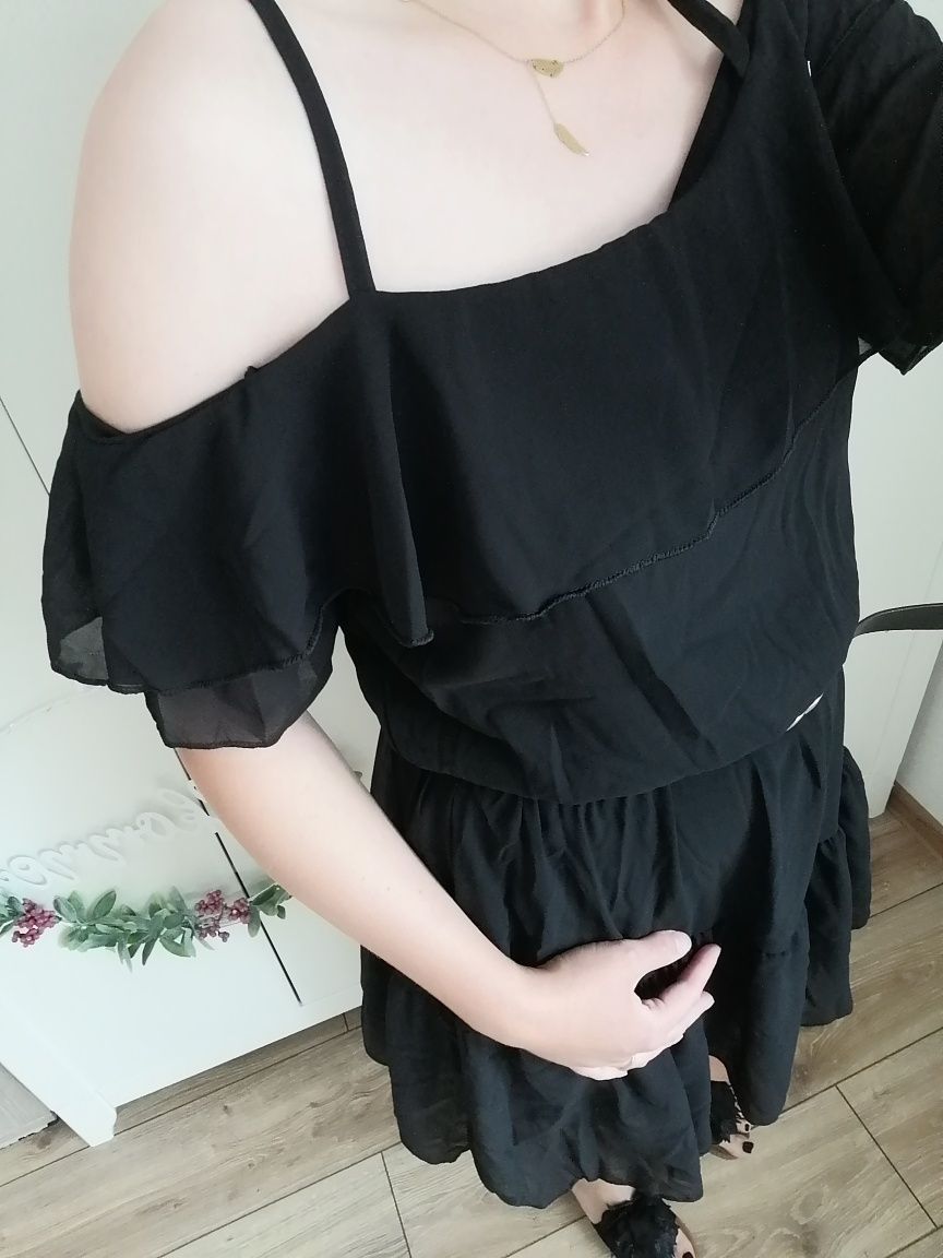 Czarna sukienka hiszpanka uni s m l